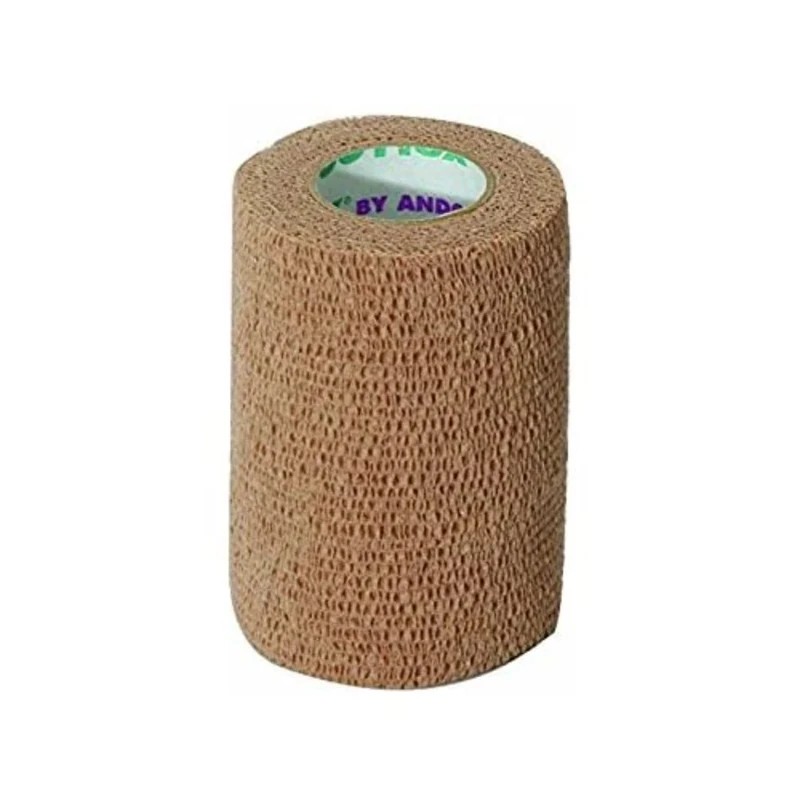 Co-Flex Cohesive Flexible Bandage, Tan, 2" x 5 yards, 36 Rolls, Self-Adherent, Soft Tissue Injuries, Non- Sterile, Latex- Free, Ideal for Strenuous Activities, Will Not Loosen or Slip