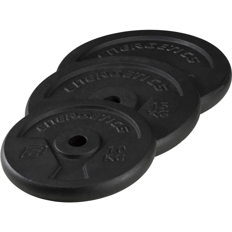 Energetics Cast Iron Weight Plate 10kg Black