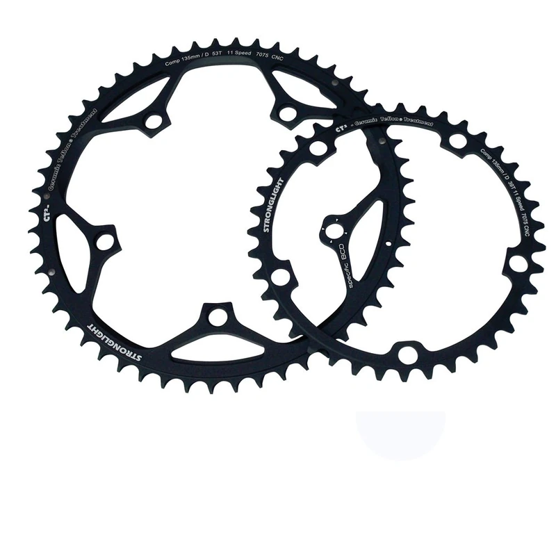 Stronglight Chain Ring Type 135 D, unisex_adult, Chain ring, 273100, Black, 39