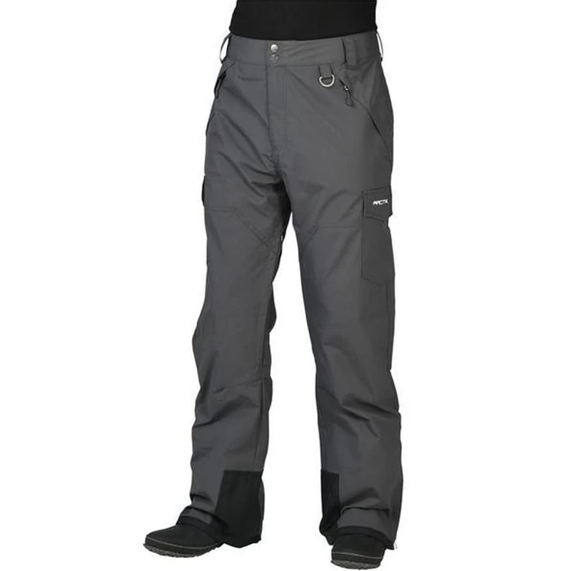 ARCTIX Men's Mountain Premium Snowboard Cargo Pants, Charcoal, Small/32 Inseam