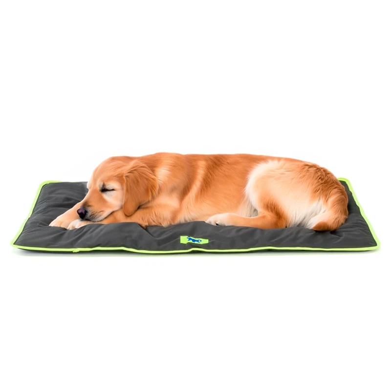 Ferplast Dog Mat - Large Washable Dog Bed - Waterproof & Scratchproof - Car, House, Kennel & Basket Mat - Soft - 98 x 65 CM, L, BLACK