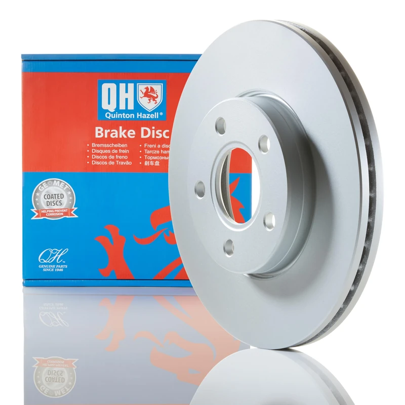 Quinton Hazell Brake Disc Replacement - Single Disc - Front - 5 Bolt Holes - Internally Vented - BDC5486