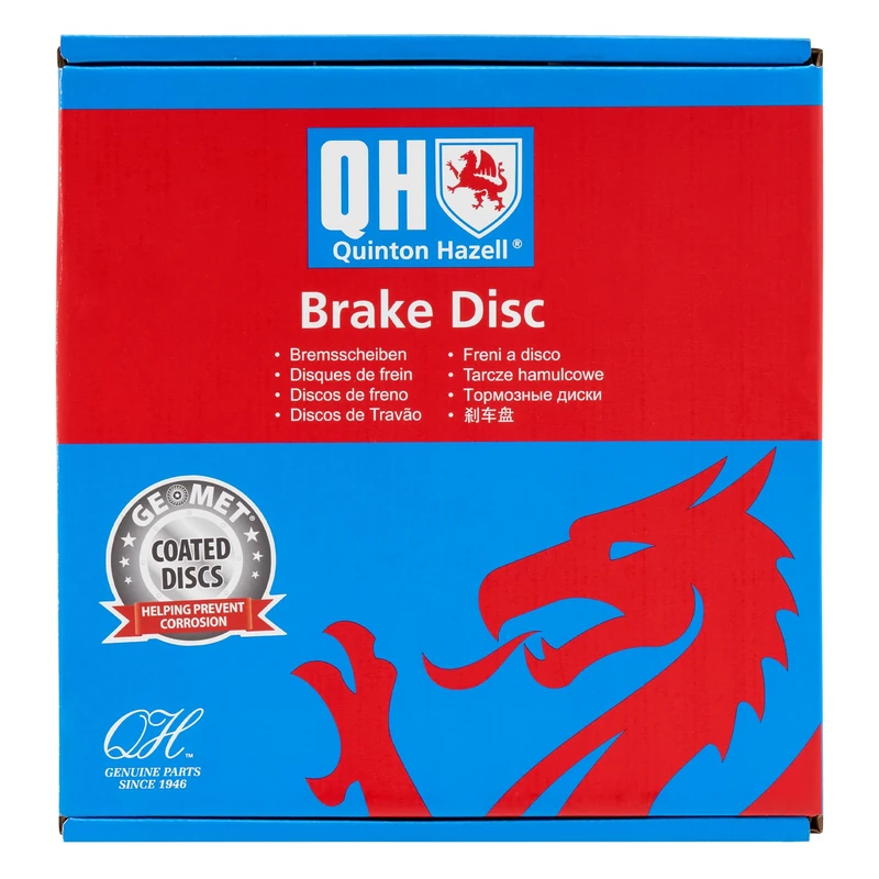 Quinton Hazell Brake Disc/Rotor | Single Disc | Rear | 4 Bolt Holes | Solid | BDC5595