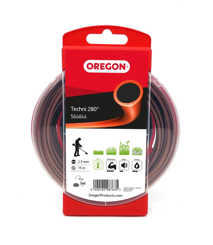 Oregon Techni 280 545822 Heat Resistant Trimmer Line for Over Grown Grass and Weeds, Spool