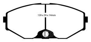 EBC Brakes DP31471C Red stuff Brake Pads