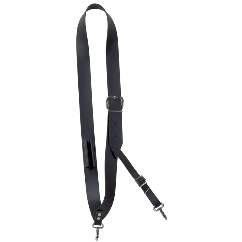 GEWA marching drum sling/strap, 4 cm wide, high quality leather, with stick holder and drum eagle, Made in Germany