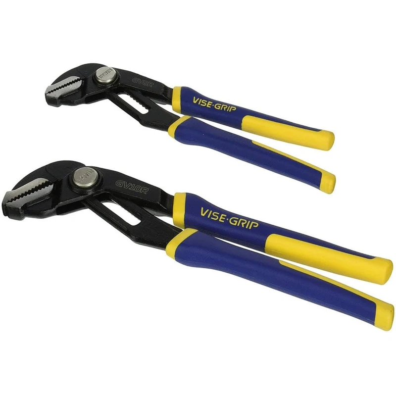 IRWIN Vise-Grip GrooveLock Pliers Set, Straight Jaw, 2-Piece (1802532)