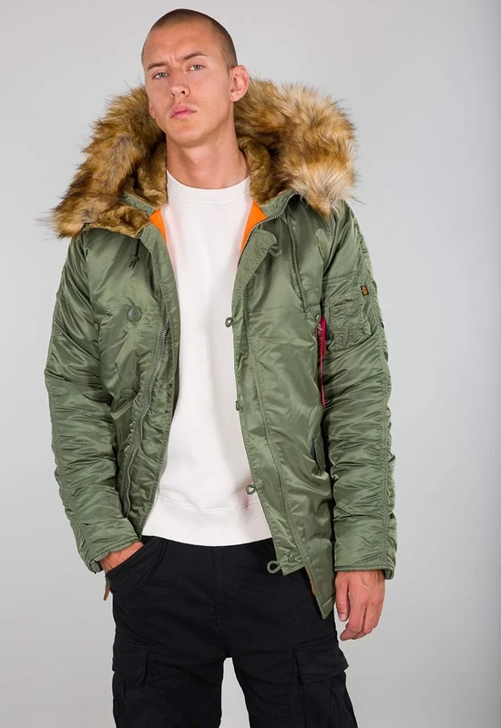 Alpha Industries Men's N3B VF 59 Winter Jacket for Ladies, Green (Sage-Green 01), 2 X-Large - Image 1