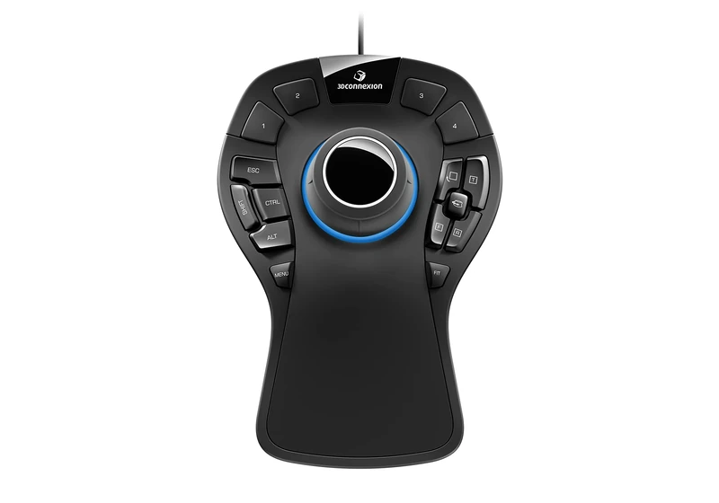 3Dconnexion SpaceMouse Pro (3D Mouse, Wired, Black)