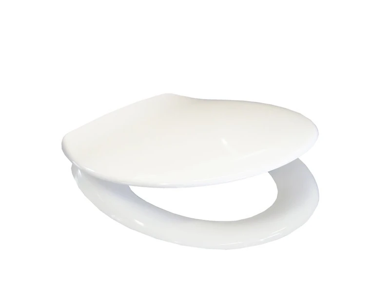 Wisa (A Fluidmaster Family Brand) Mars S White Toilet seat Heavy Version with Soft Close Stainless Steel Hinges 5 Years Warranty