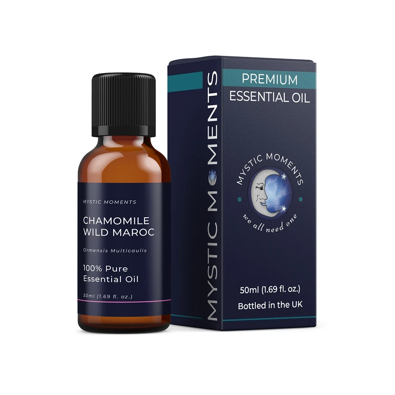 Mystic Moments | Chamomile Wild Maroc Essential Oil 50ml | Ormenis multicaulis | Warm Herbal Floral Aroma for Relaxation & Calming Home Ambience