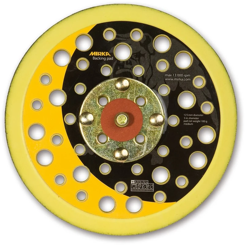 Mirka 8295592111 Backing Pad Net - 125mm - 5/16" Grip - 44H - Medium - Pack contains 1 piece