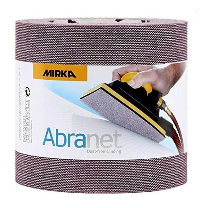 Mirka Abranet net abrasive roll 115 mm x 10 m with Hook & loop/Grit P800 / 1 roll/for sanding wood, filler, varnish, plastic / AE555F0180