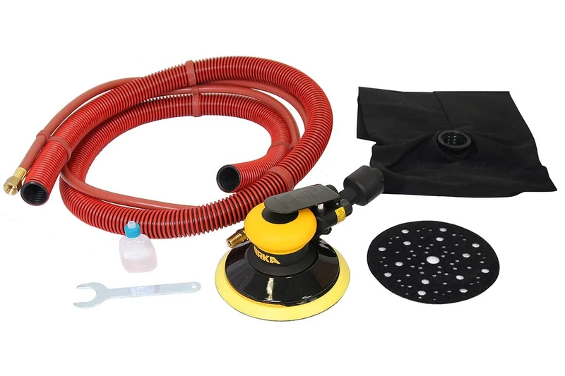 Mirka 8993200111 Random Orbital Sanders - 150mm - 5mm Orbit - Dustbag Included - Power Input: 209W - Speed: 12000RPM - Noise Level: 83 dB - Weight: 0.88kg