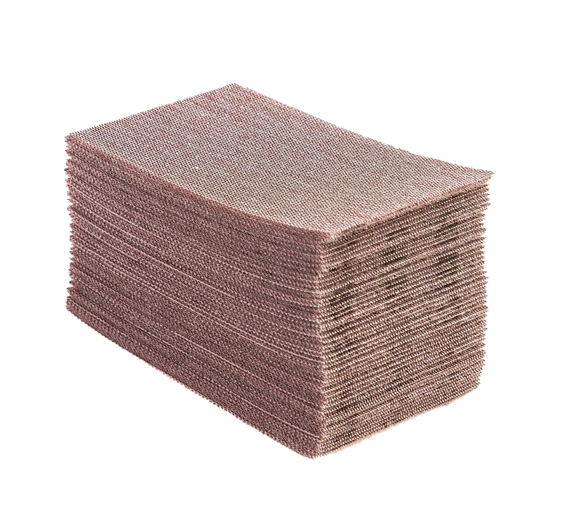 Mirka Abranet net sandpaper strips 93x180 mm Hook & loop/Grit P80 / 50 pcs/for sanding wood, walls, metal, aluminium, stainless steel, filler, varnish, plastic / 5412805080