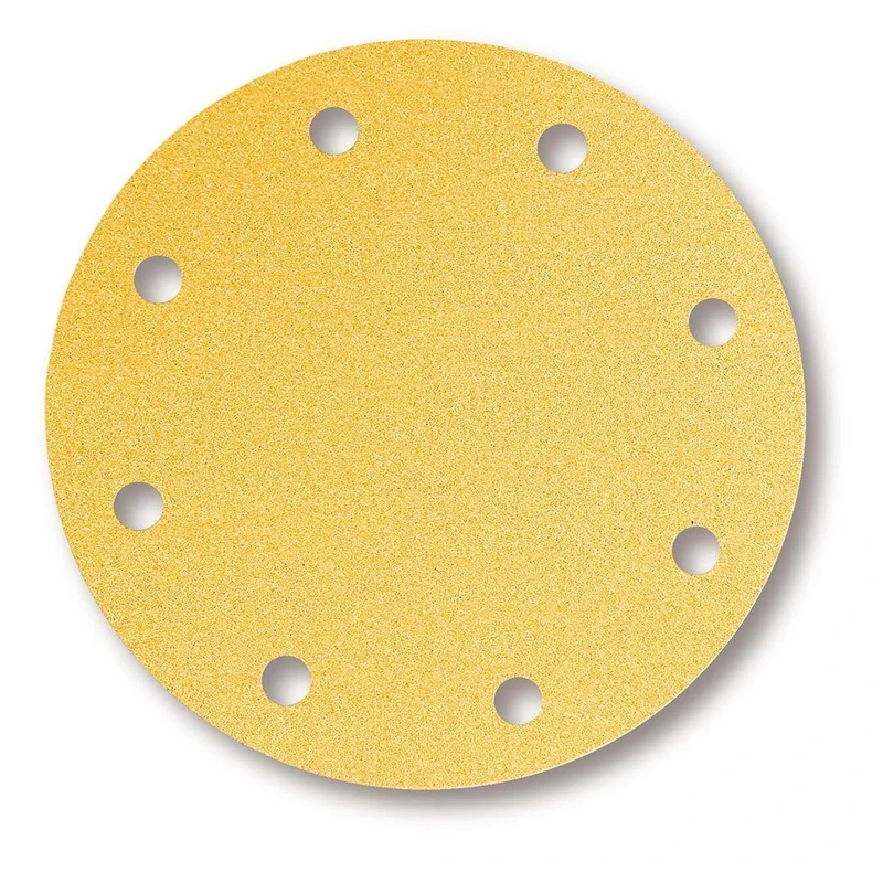 Mirka Gold Universal Sanding Paper Ø 200mm Grip 9-hole, grit P180, 50 pcs / For sanding plaster, filler, chipboard, wood, varnish