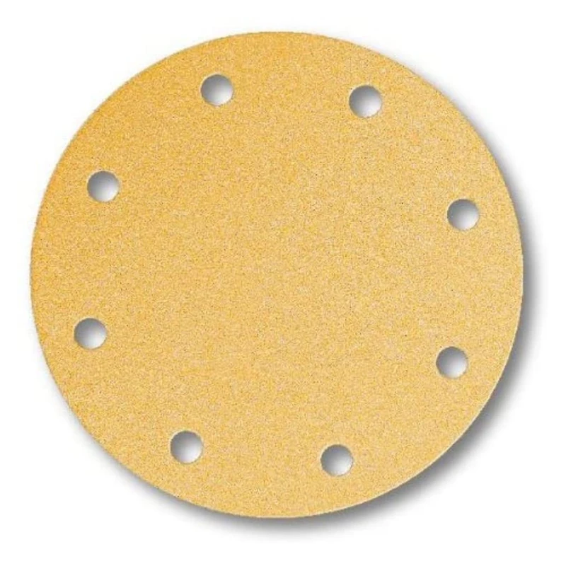 Mirka Gold Universal Sanding Paper Ø 200mm Grip 9-hole, grit P400, 50 pcs/For sanding plaster, filler, chipboard, wood, varnish