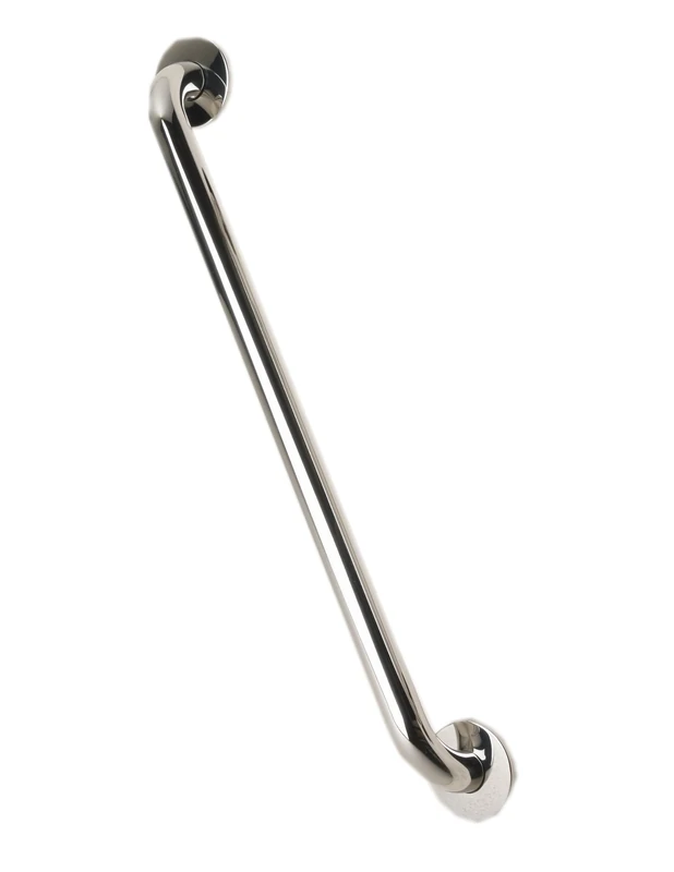 NRS Healthcare Polished Stainless Steel Grab Rail - 60 cm (24 inch) Length