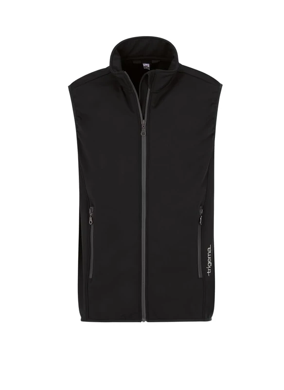 Trigema Women's Damen Softshell-Weste Maternity Gilet, Schwarz (Schwarz 008), 4