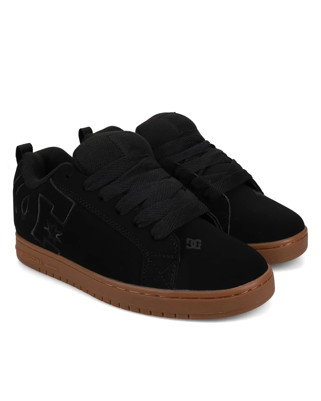 Dc Shoes Men's Court Graffik Shoe, Black/Black/Black, 6 UK