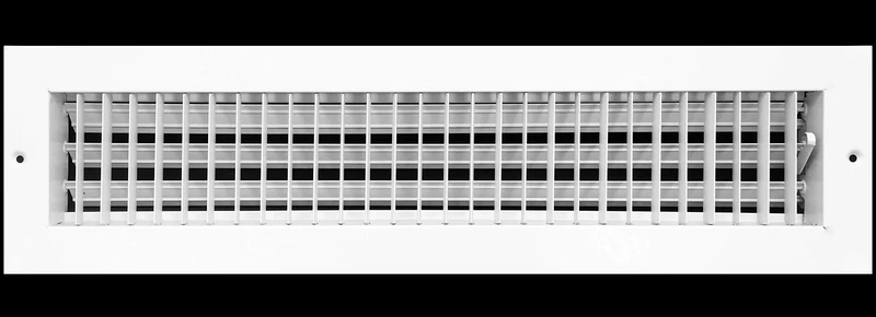 12w X 4h ADJUSTABLE AIR SUPPLY DIFFUSER - HVAC Vent Duct Cover Sidewall or Cieling - Grille Register - High Airflow - White by HVAC Premium