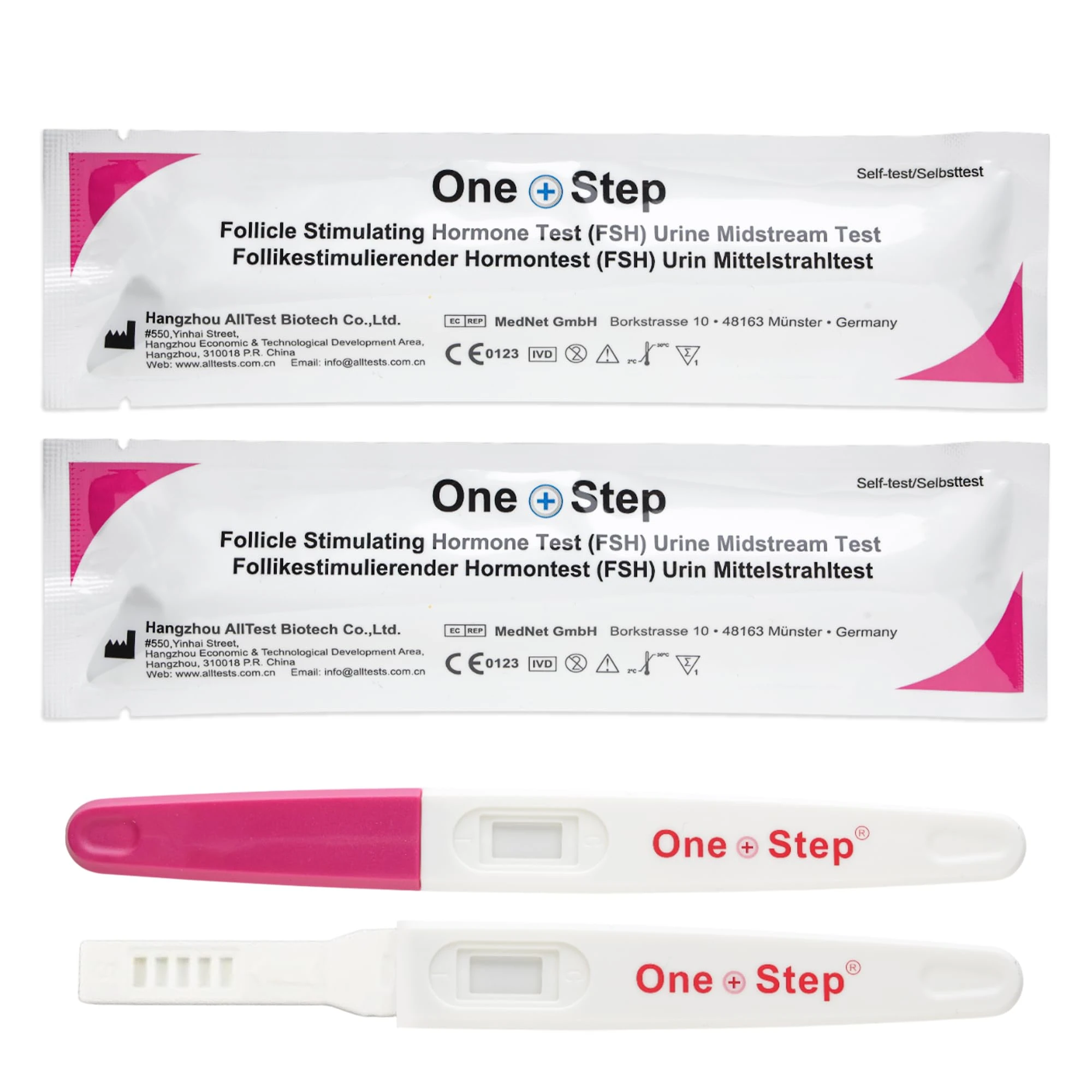 2 x Female Fertility Tests Menopause Testing Kit FSH Midstreams - Menopause Home Test Kit