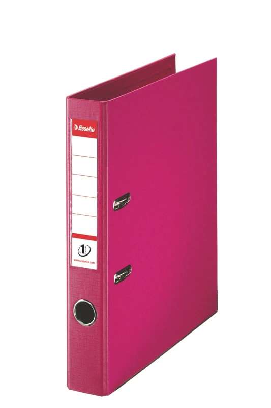 Esselte No.1 Power A4 Lever Arch File with 50 mm Spine - Fuchsia Pink, Pack of 10