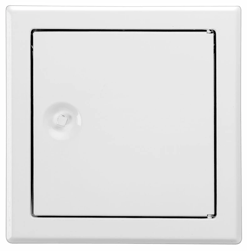 Inspection Door Sheet Steel White with Square Lock 60 x 60 cm