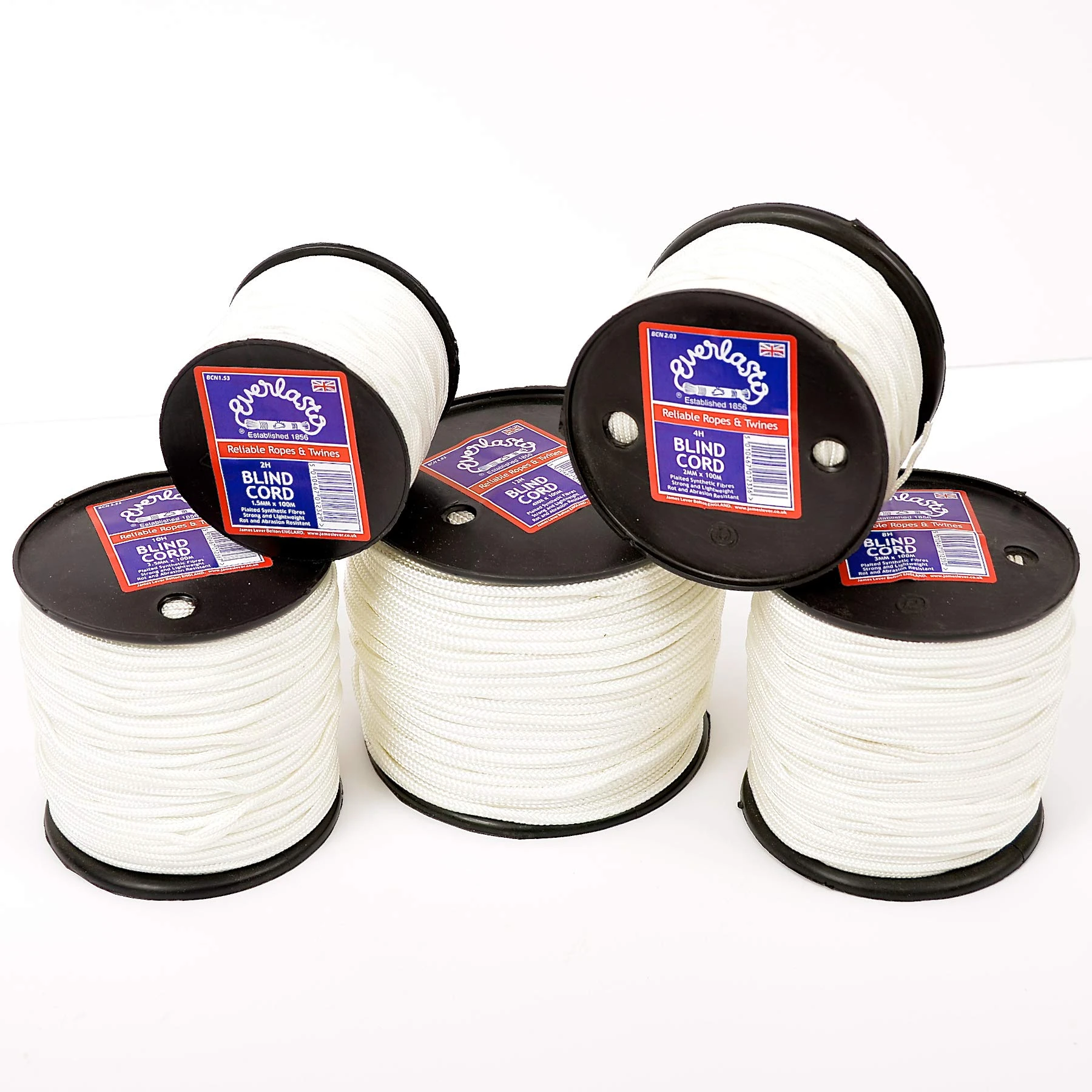 Everlasto White Nylon Blind Cord 5mm x 100M
