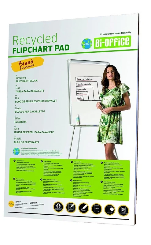 Bi-Silque FL0311802 Earth It Flip Chart Pads from Recycled Paper