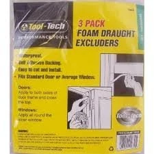 3pk x 4 Metres Foam Draught Excluder - Image 1