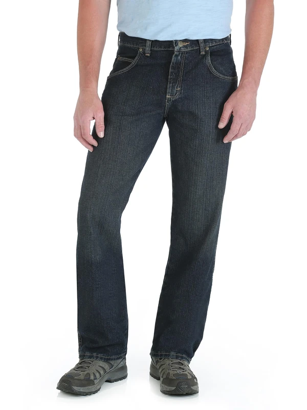 Wrangler Men's Rugged Wear Relaxed Straight-Fit Jean - Blue - 38W x 30L