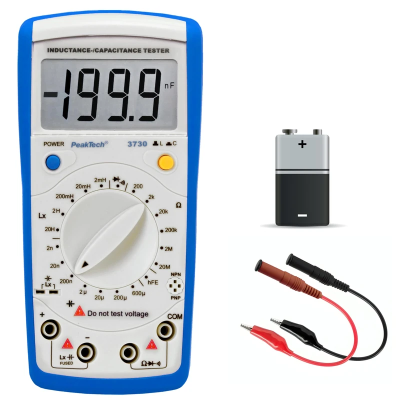 PeakTech LCR Meter, Max. 200 µF / 20 H / 20 Mohm, 1 Unit, P 3730
