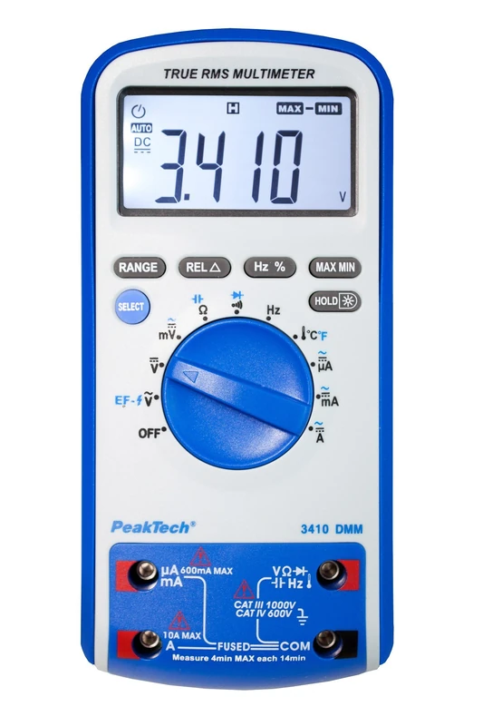 PeakTech True RMS Digital Multimeter Counts with Continuity Tester
