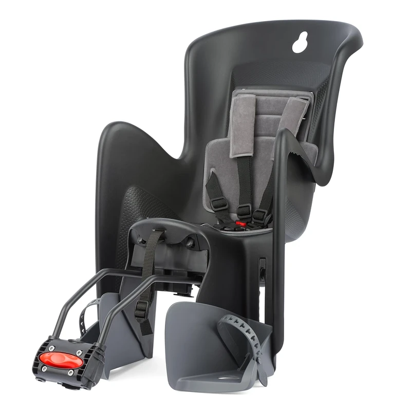 Polisport Men's Polisport Kids Bilby Seat Rear Reclining Black Grey, Black/Grey, TU UK