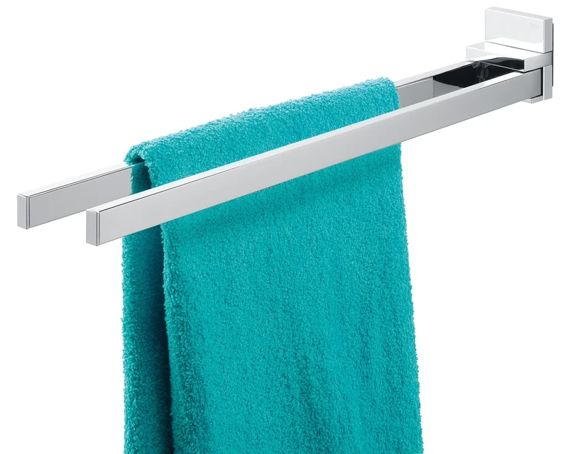Tiger Safira Towel Rail 2 Arms, Stainless Steel, Chrome, 6 x 6 x 43.9 cm