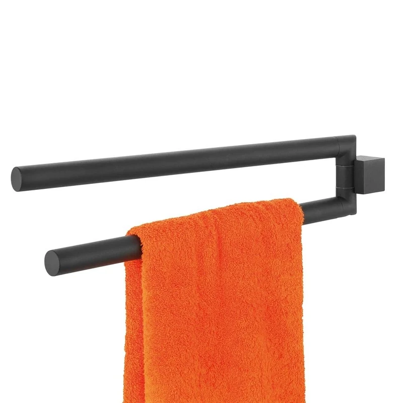 Tiger Nomad Towel Rail, Stainless Steel, Black, 4.1 x 9.7 x 46.1 cm - Image 1