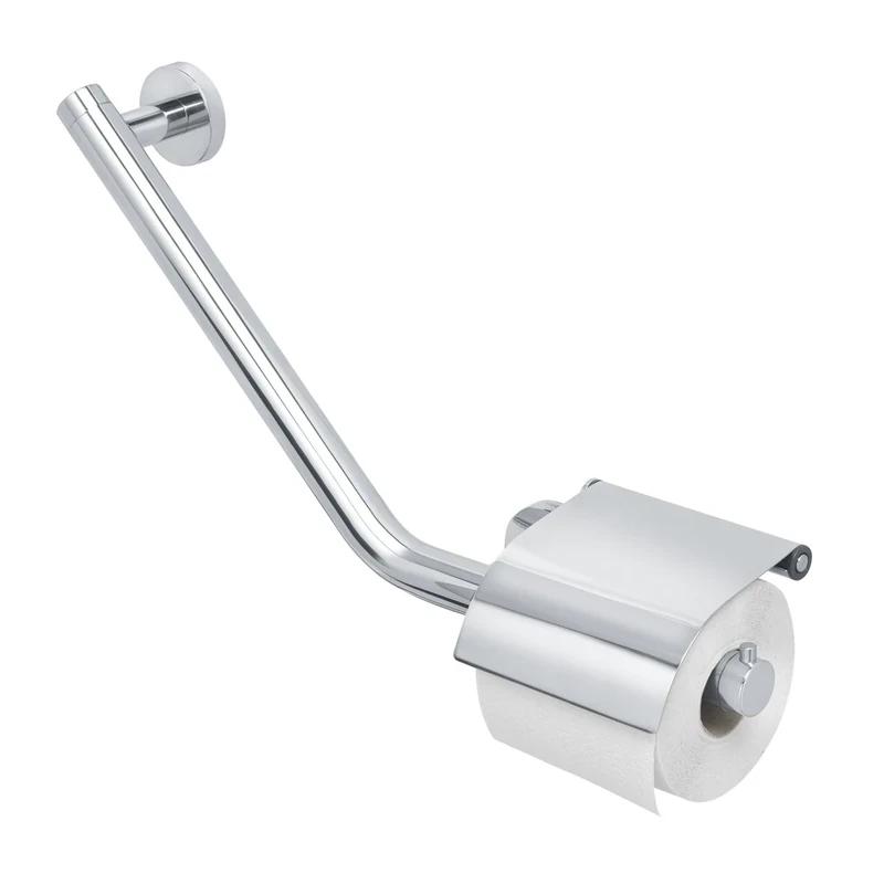 Tiger Boston Comfort & Safety Grab Rail with Toilet Roll Holder, Left