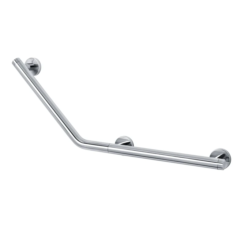 Tiger Boston Comfort & Safety 135º Grab Rail, Left Version, Stainless Steel Polished, 58.7 x 23.6 x 7 cm