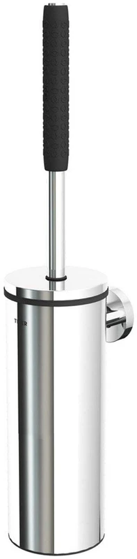 Tiger Boston Comfort & Safety Toilet Brush and Holder, Stainless Steel Polished, 9 x 46.9 x 12.6 cm