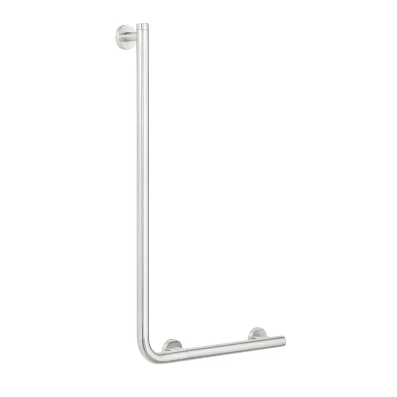 Tiger Boston Comfort & Safety 90º Grab Rail, Left Version, Stainless Steel Brushed 42.6 x 70 x 7 cm