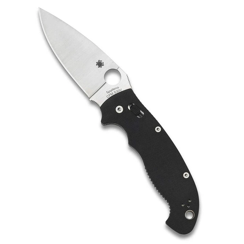 Spyderco Manix 2, XL, Black G-10 Handle, Plain