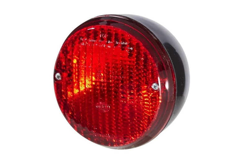 HELLA 2NE 001 423-011 Rear Fog Light - Halogen - 12/24V - Round - mounting - Lens Colour: Red - Plug: Blade Terminal - Rear/left/right