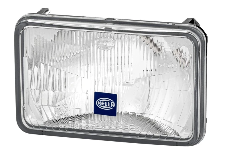 HELLA 1AB 006 977-021 Halogen-Insert, headlight - 12V - rectangular - Reference number: 12.5 - Fitting - Lens Colour: Crystal clear - Plug: Blade Terminal - right/left