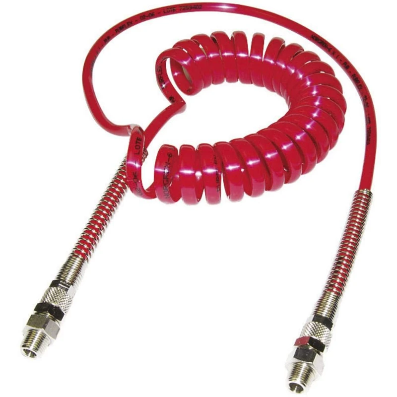 Norgren Spiral Hose PU311000428 Red Inner Diameter: 6.5 mm 9 Bar Pack of 1 - Image 1