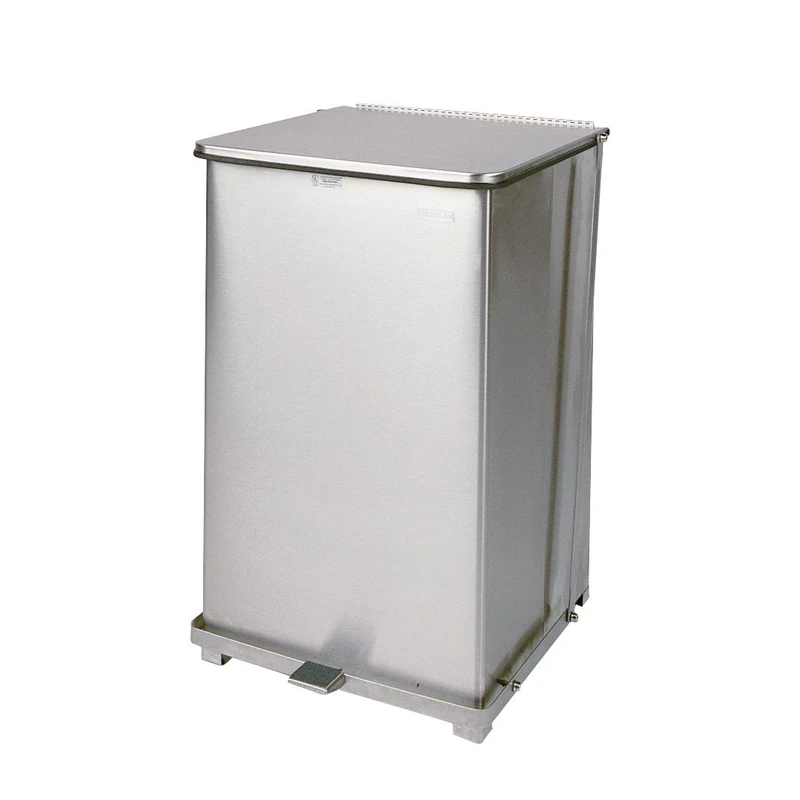 Rubbermaid Commercial Products Defenders Step-On Container 95 Litre Stainless Steel FGST40SSPL