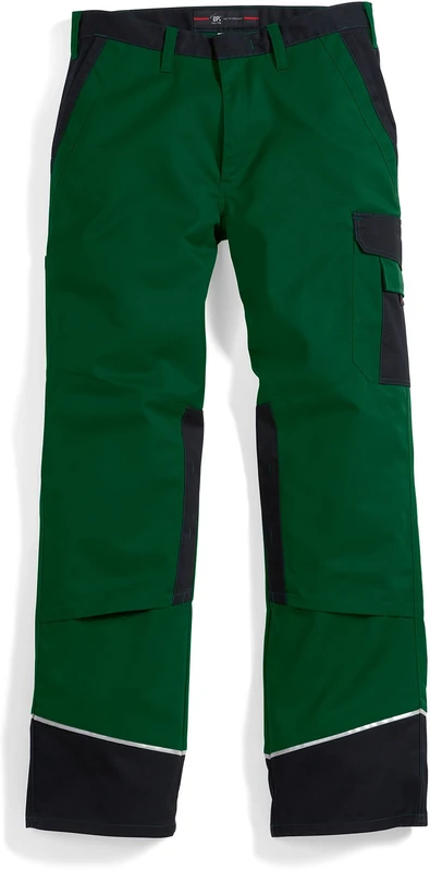 BP 1609-559-74-62n, Work trousers, with pockets 245,00 g/m², fabric blend mid green/black, 45/46n