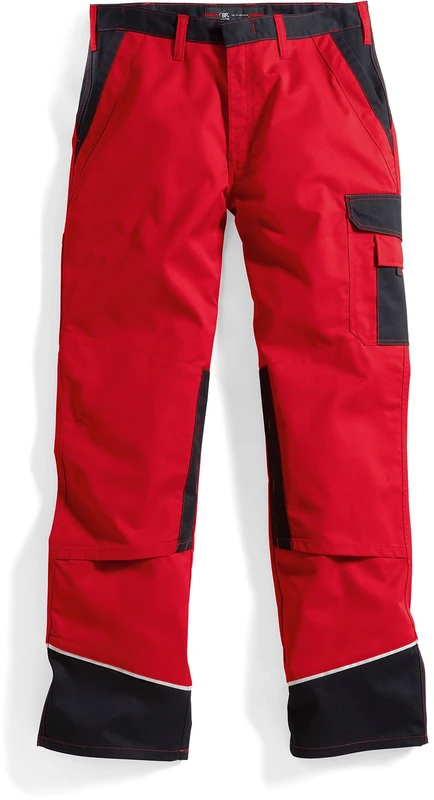 BP 1609-559-81-44n, Work trousers, with pockets 245,00 g/m², fabric blend red/black, 30n