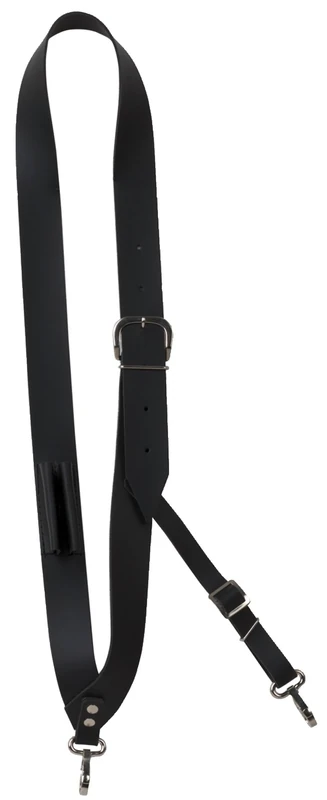 GEWA marching drum sling/strap, 4 cm wide, high quality leather, with stick holder and drum eagle, Made in Germany