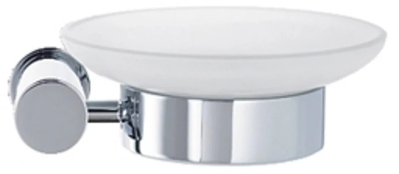 Duravit Soap Dish, Brass, glass, Chrome, 137x120x53 mm